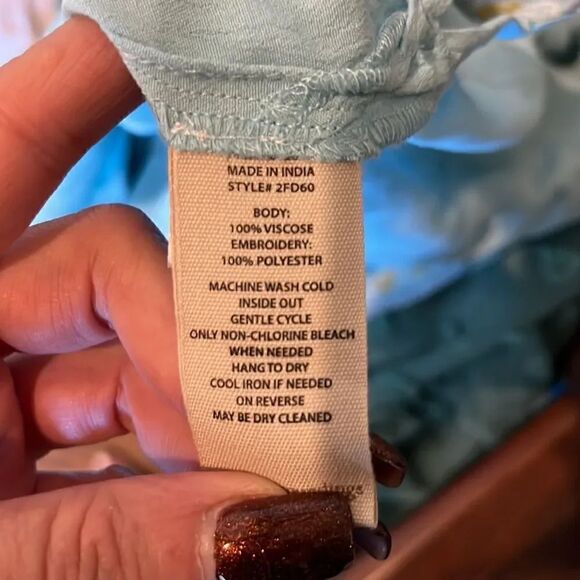 SOFT SURROUNDINGS Embroidered RIVER ISLAND TUNIC, M! - Picture 9 of 9